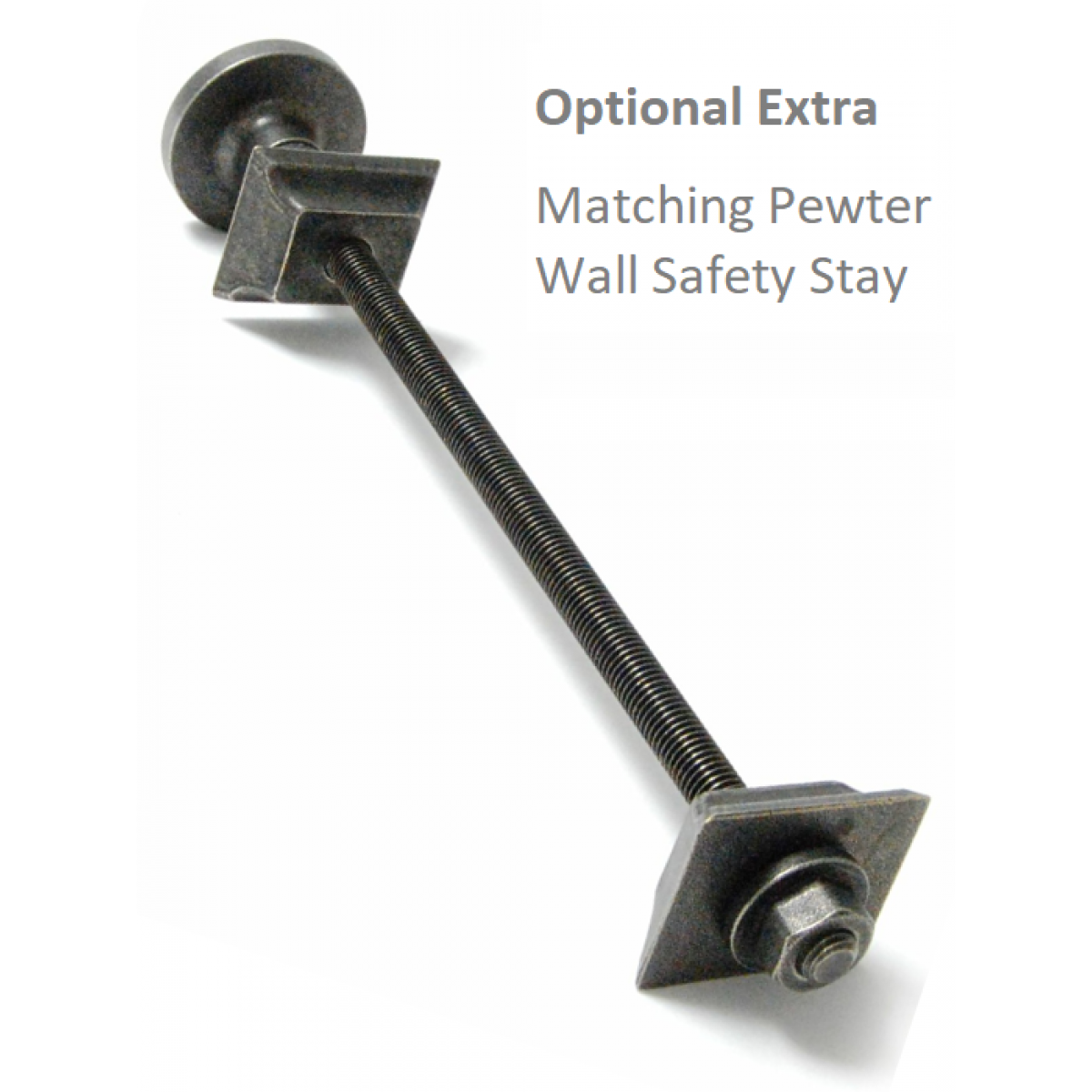 Admiral Angled Thermostatic Valve  - Pewter Finish