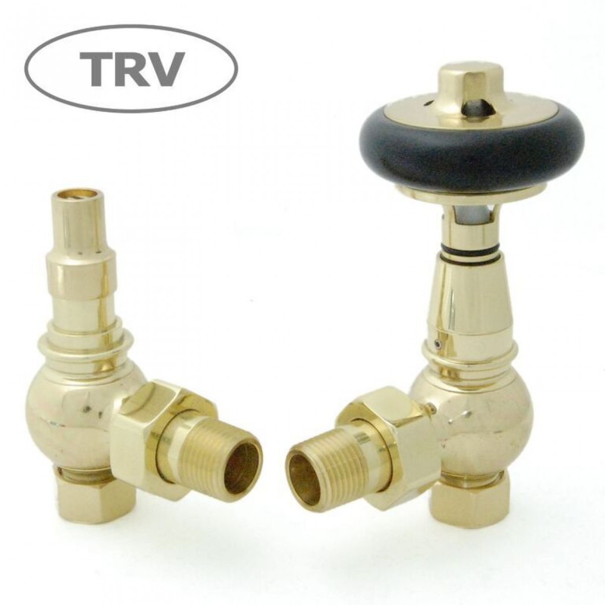 Amberley TRV, Angled - Polished Brass