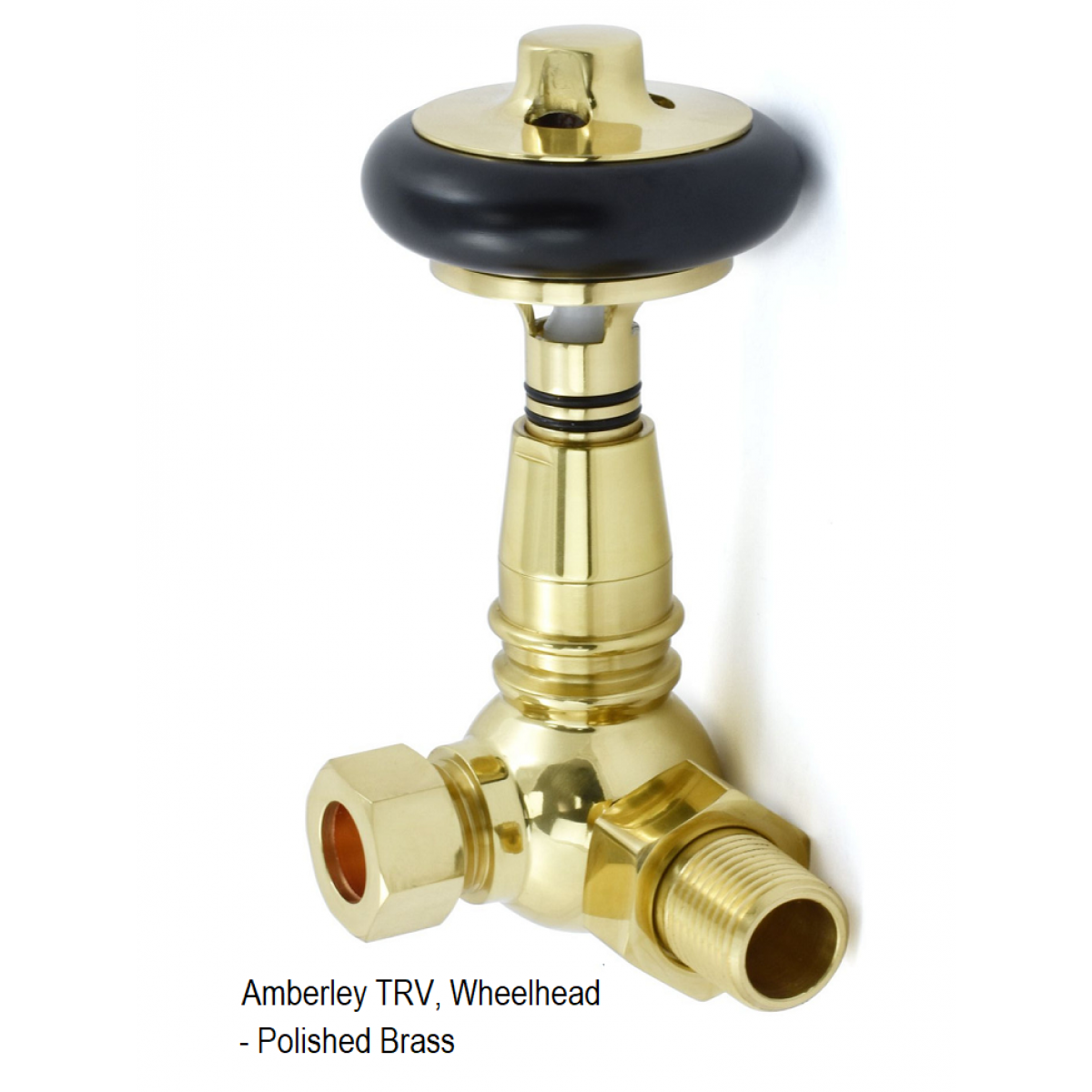 Amberley TRV, Corner - Polished Brass