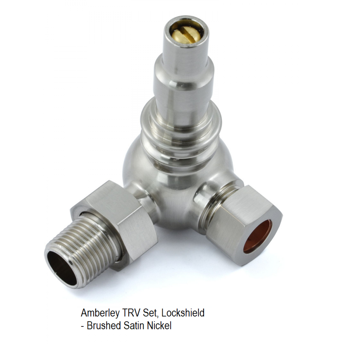 Amberley TRV, Corner - Satin Nickel