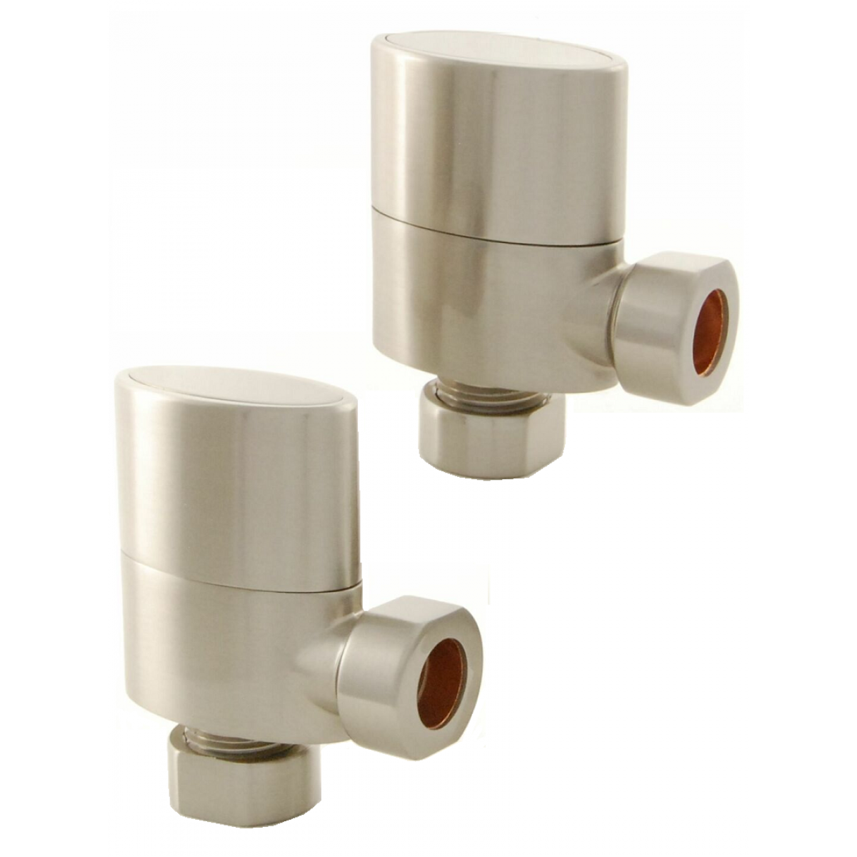 Ellipse Angled Manual Valve - Satin Nickel