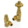 Balmoral Thermostatic Valve Set - Unlacquered  Brass