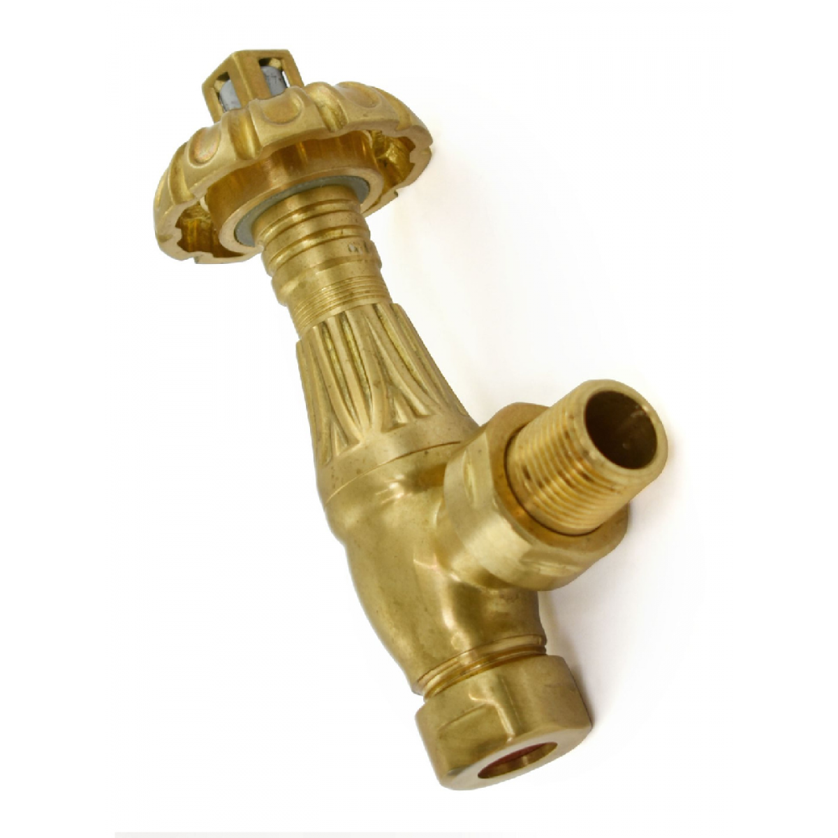 Balmoral Thermostatic Valve Set - Unlacquered  Brass