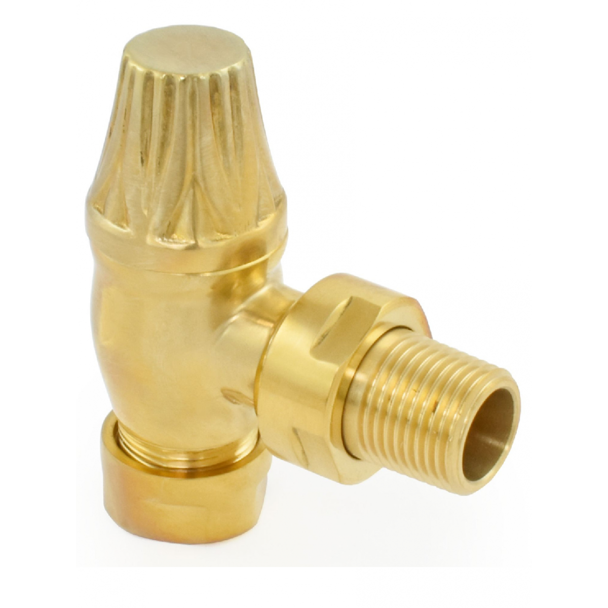 Balmoral Thermostatic Valve Set - Unlacquered  Brass