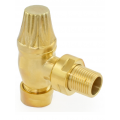 Balmoral Thermostatic Valve Set - Unlacquered  Brass