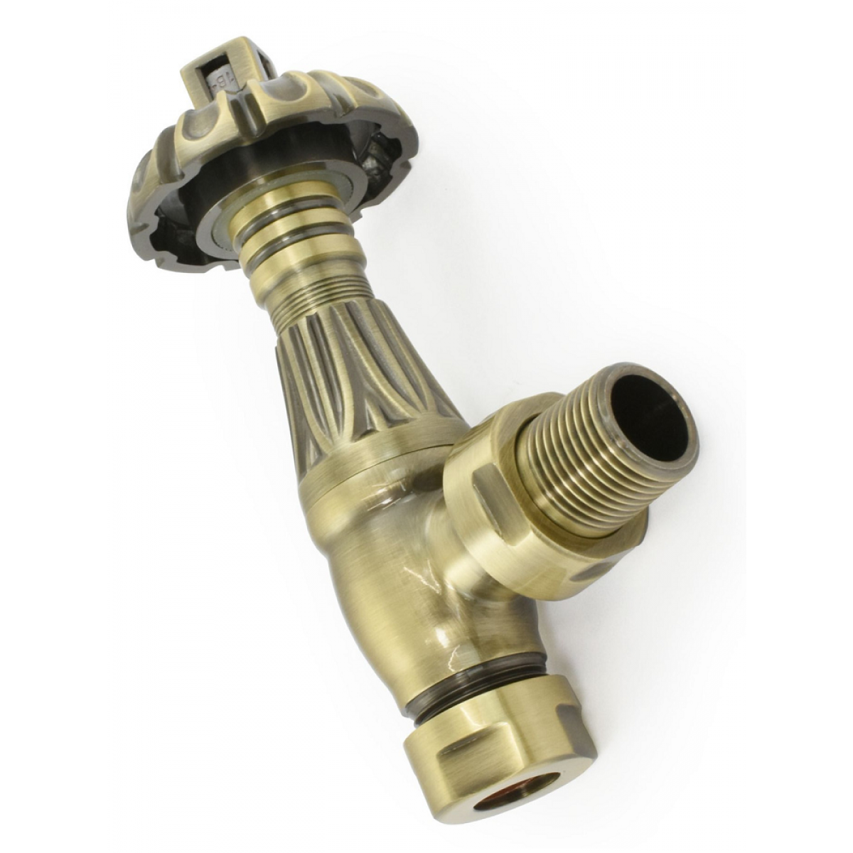 Balmoral Thermostatic Valve - Antique Brass