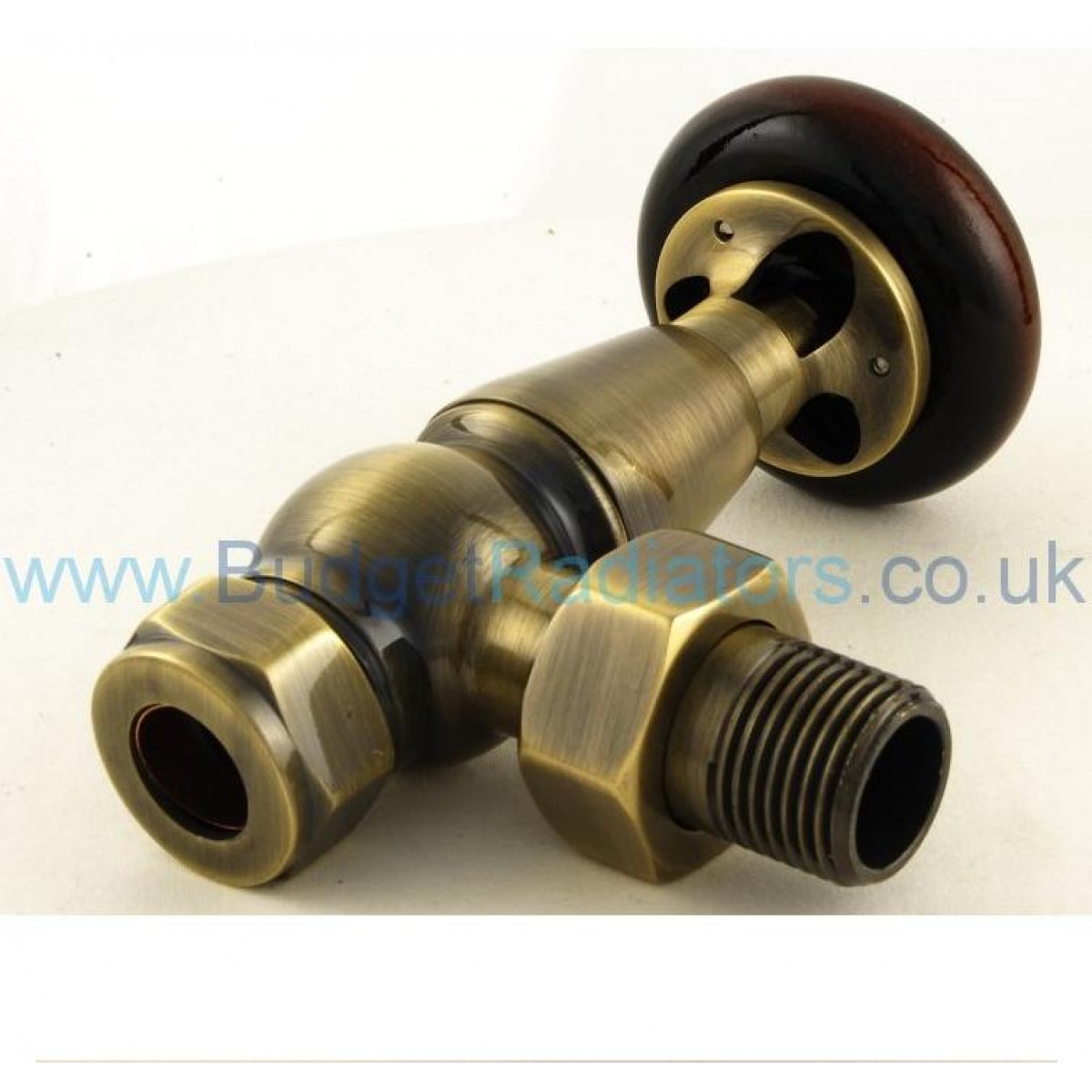 Belgravia Angled Manual Valve Set - Antique Brass