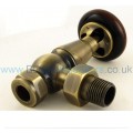 Belgravia Angled Manual Valve Set - Antique Brass