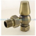 Belgravia Angled Manual Valve Set - Antique Brass