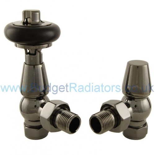 Belgravia Angled Manual Valve Set - Black Nickel - Belgravia Manual Valve Range