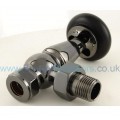 Belgravia Angled Manual Valve Set - Black Nickel