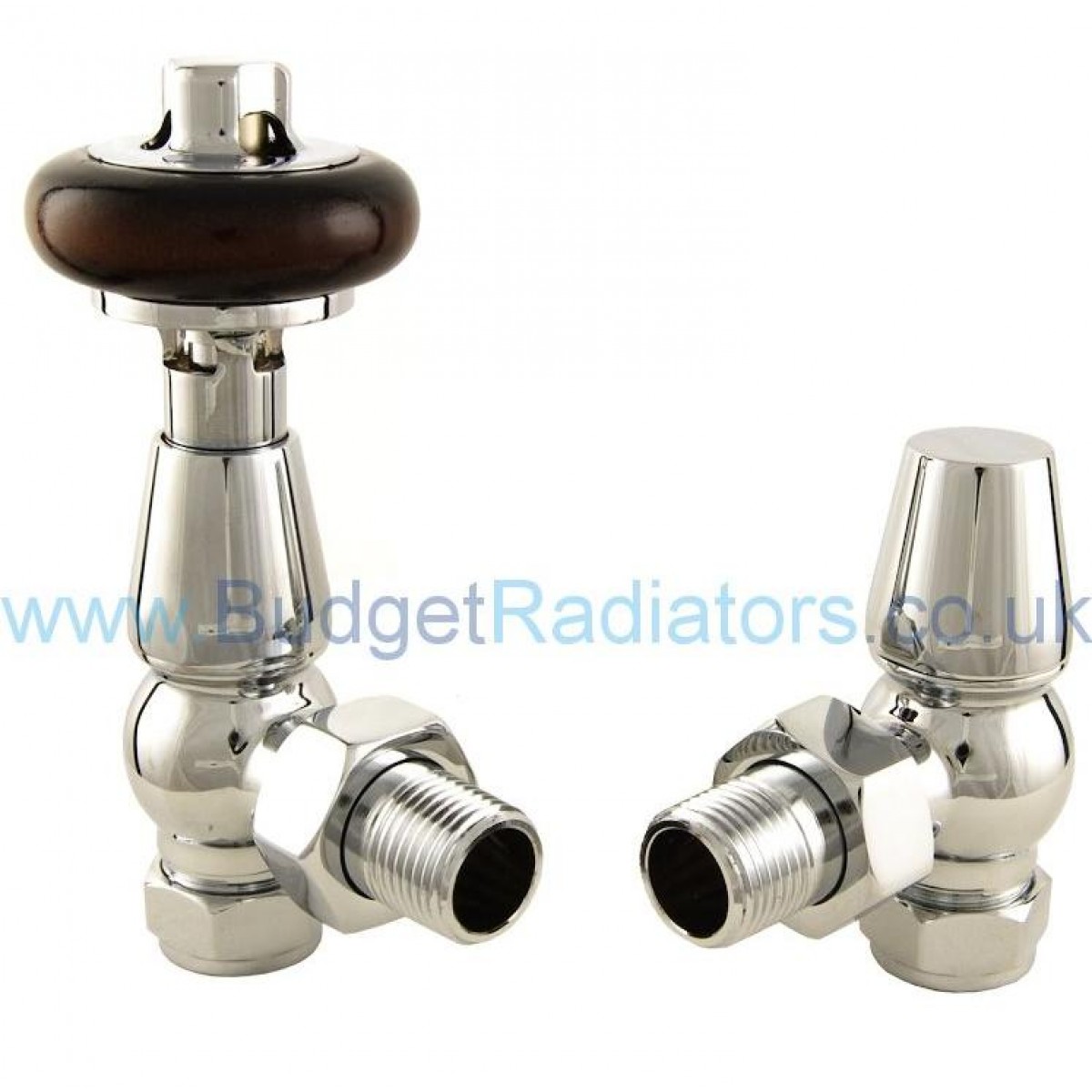 Belgravia Angled Manual Valve Set - Chrome