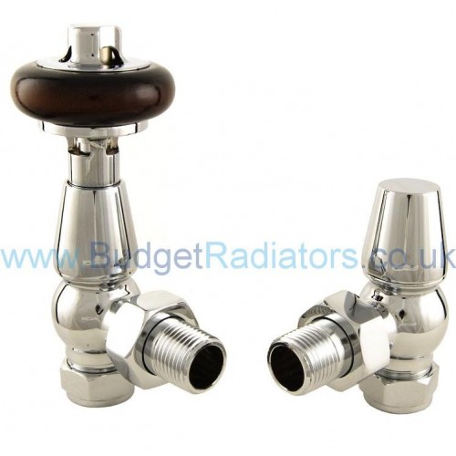 Belgravia Angled Manual Valve Set - Chrome - Belgravia Manual Valve Range