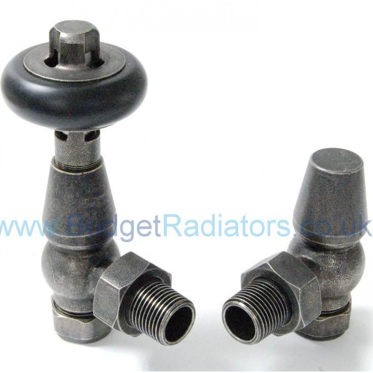 Belgravia Angled Manual Valve Set - Pewter