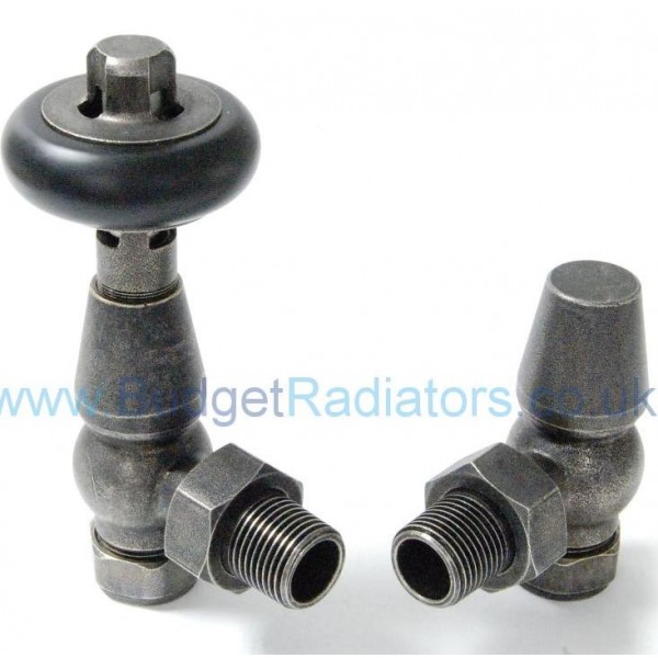 Belgravia Angled Manual Valve Set - Pewter