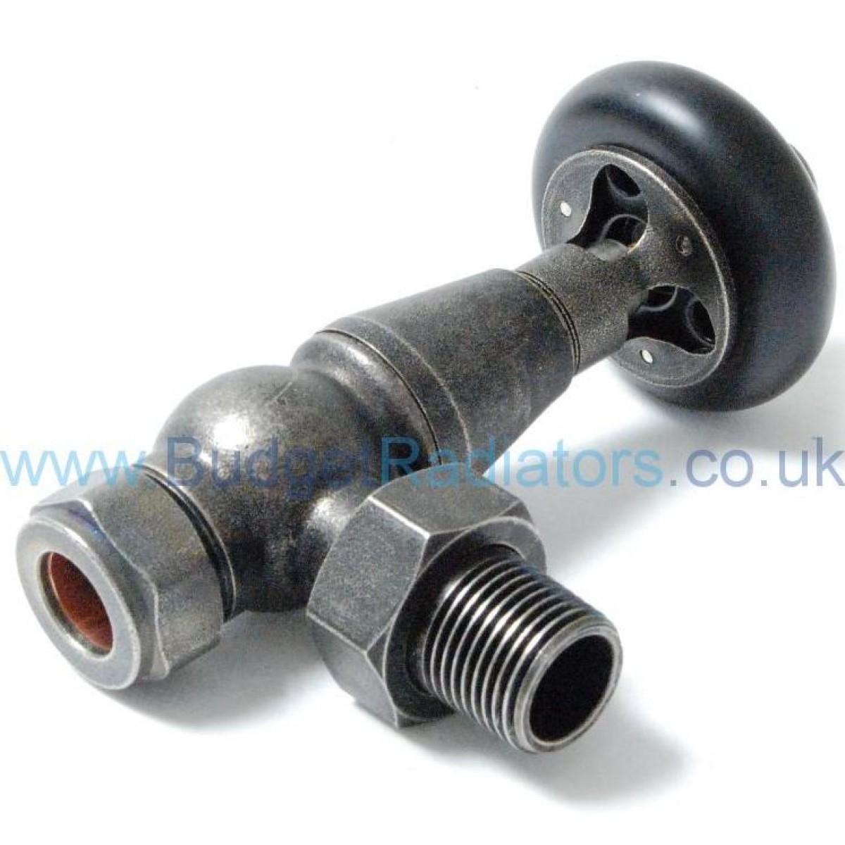 Belgravia Angled Manual Valve Set - Pewter