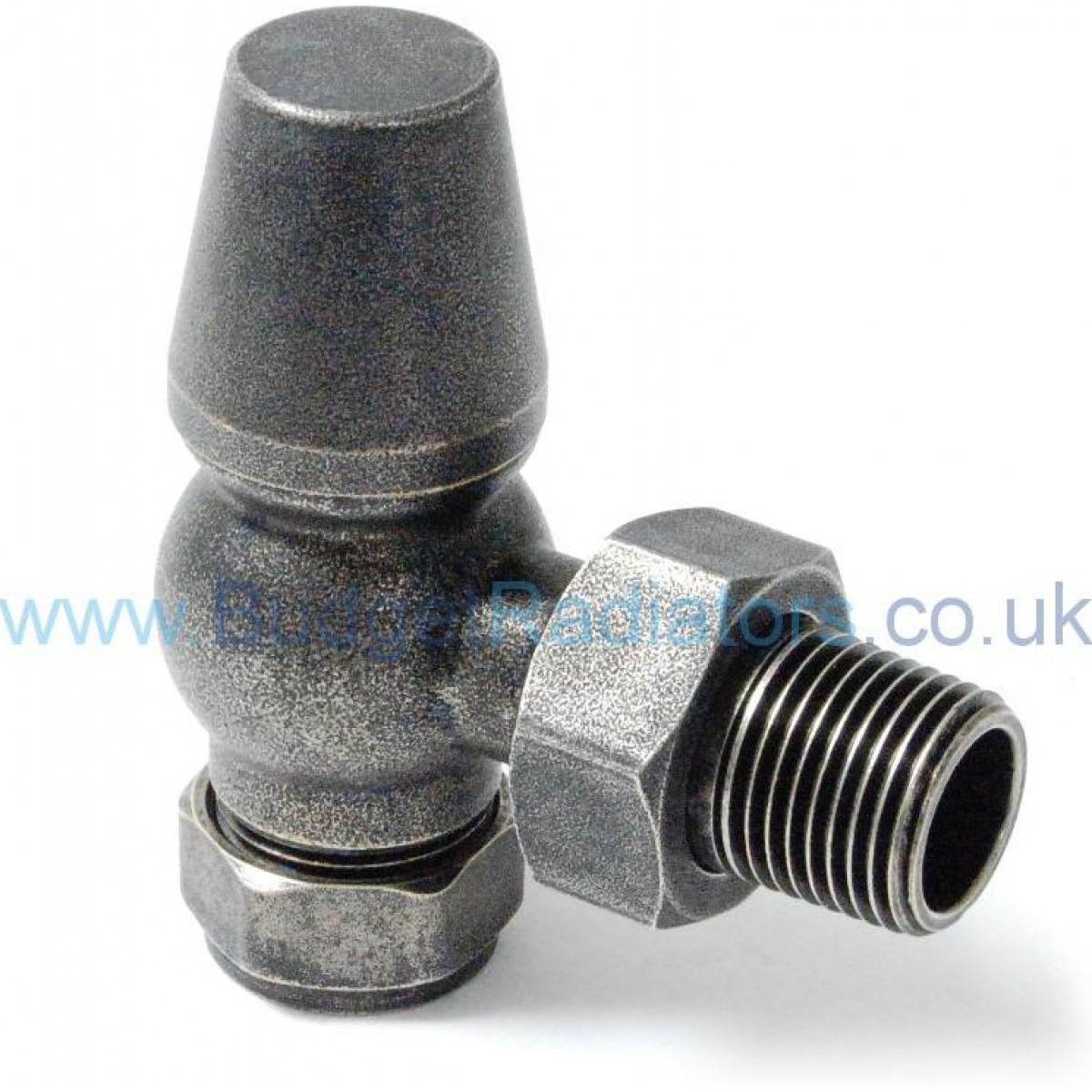 Belgravia Angled Manual Valve Set - Pewter