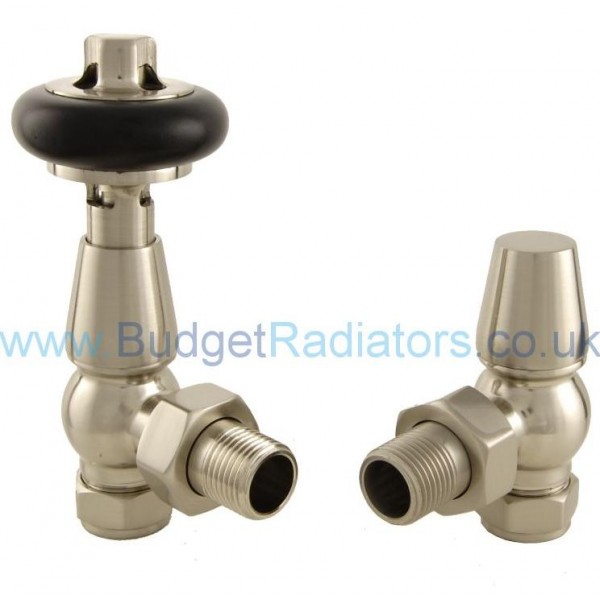 Belgravia Angled Manual Valve Set - Satin Nickel