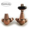 Belgravia Corner Manual Valve Set - Antique Copper