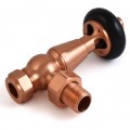 Belgravia Angled Thermostatic Valve - Brushed Copper