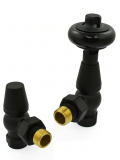 Belgravia Angled Thermostatic Valve Set - Satin Black