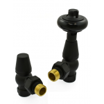 Belgravia Angled Thermostatic Valve Set - Satin Black
