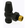 Belgravia Angled Thermostatic Valve Set - Satin Black