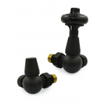 Belgravia Corner Thermostatic Valve Set - Satin Black