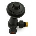 Belgravia Corner Thermostatic Valve Set - Satin Black