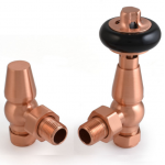 Belgravia Angled Thermostatic Valve - Brushed Copper