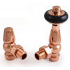 Belgravia Angled Thermostatic Valve - Polished Copper