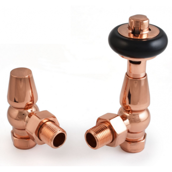 Belgravia Angled Thermostatic Valve - Polished Copper Belgravia Angled Thermostatic Valve - Polished Copper