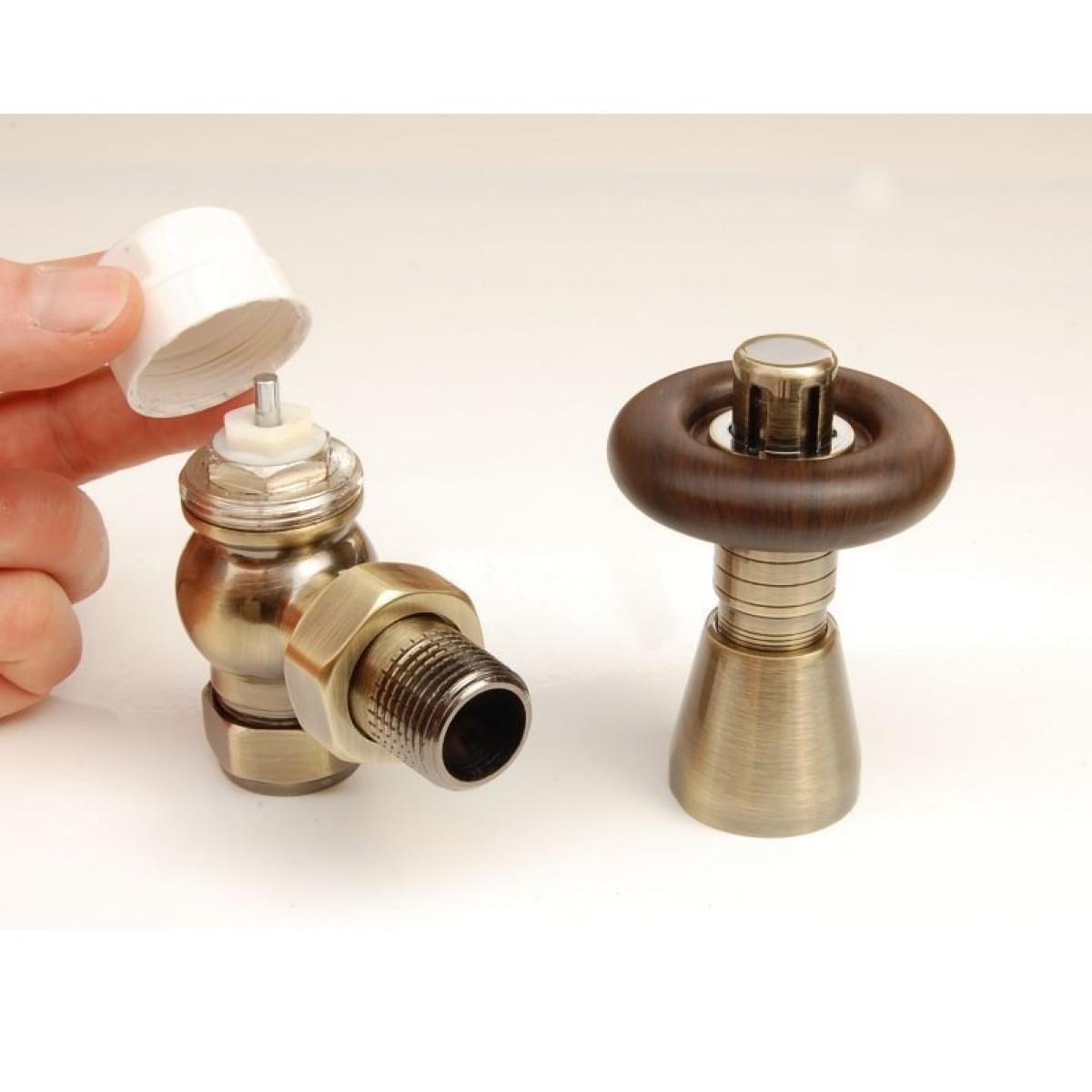 Belgravia Corner Thermostatic Valve Set - Antique Copper