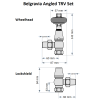 Belgravia Angled Thermostatic Valve Set - Satin Nickel