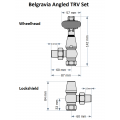 Belgravia Angled Thermostatic Valve Set - Old English Brass Belgravia Angled Thermostatic Valve Set - Old English Brass