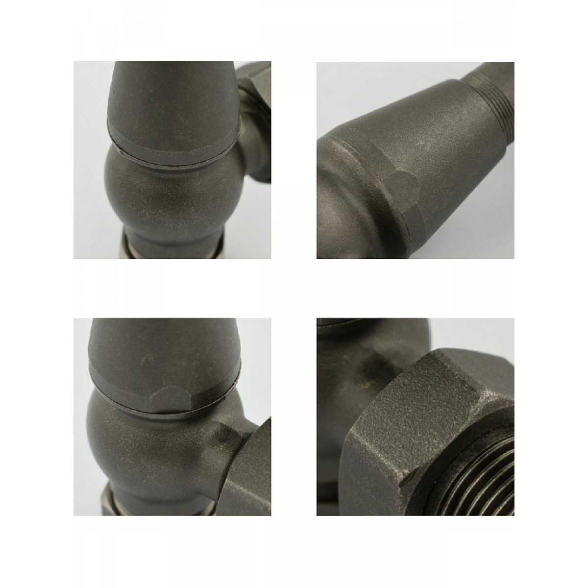 Belgravia Corner Thermostatic Valve Set - Light Pewter