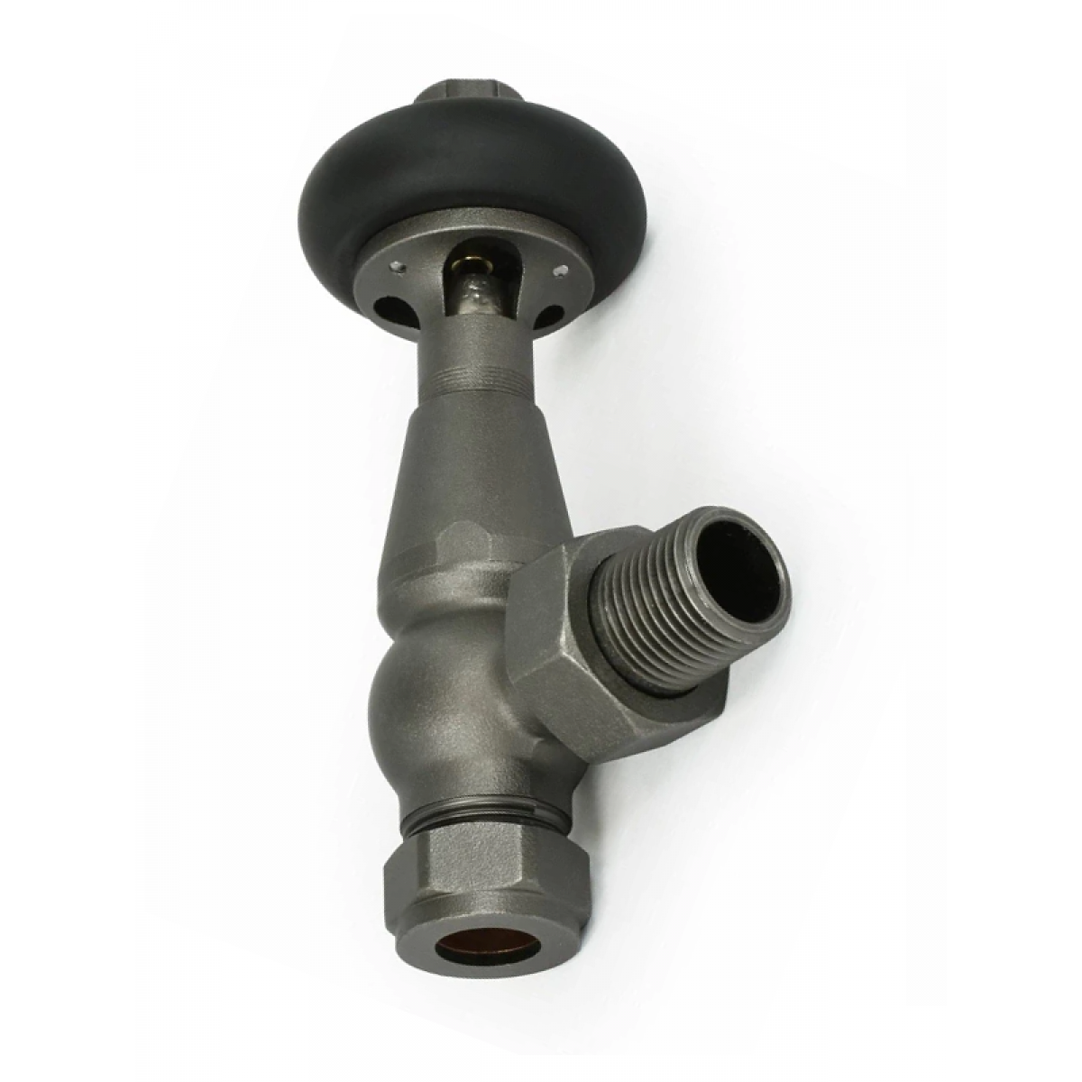 Belgravia Angled Thermostatic Valve Set - Light Pewter