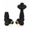 Belgravia Angled Thermostatic Valve Set - Textured Black