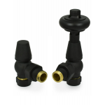 Belgravia Angled Thermostatic Valve Set - Textured Black