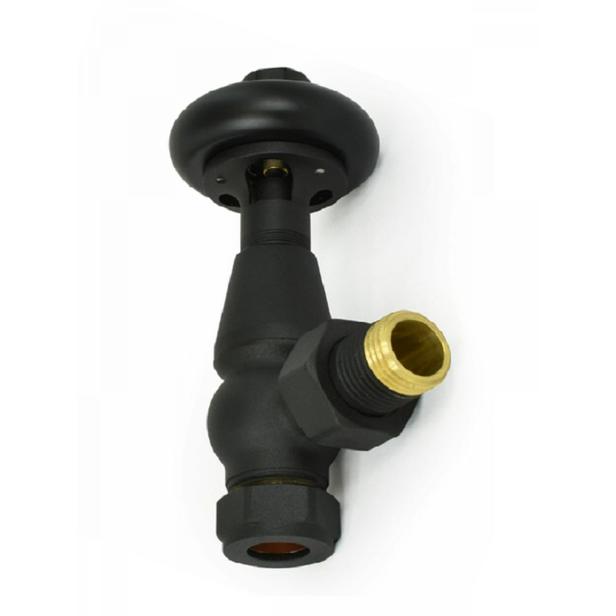 Belgravia Angled Thermostatic Valve Set - Textured Black