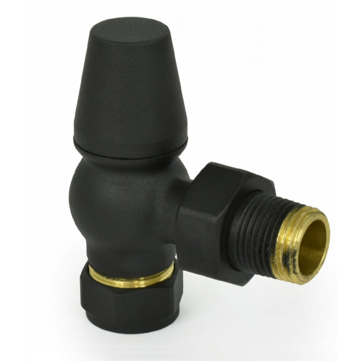 Belgravia Angled Thermostatic Valve Set - Textured Black