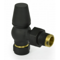 Belgravia Angled Thermostatic Valve Set - Textured Black