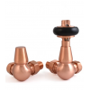 Belgravia Corner Thermostatic Valve - Brushed Copper