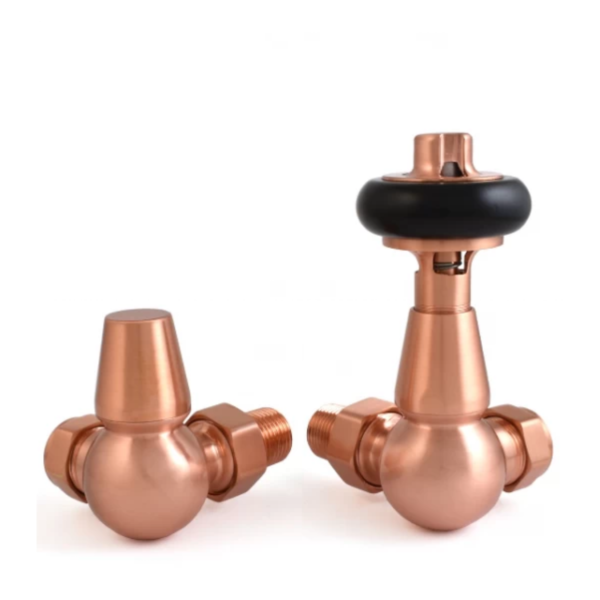 Belgravia Corner Thermostatic Valve - Brushed Copper