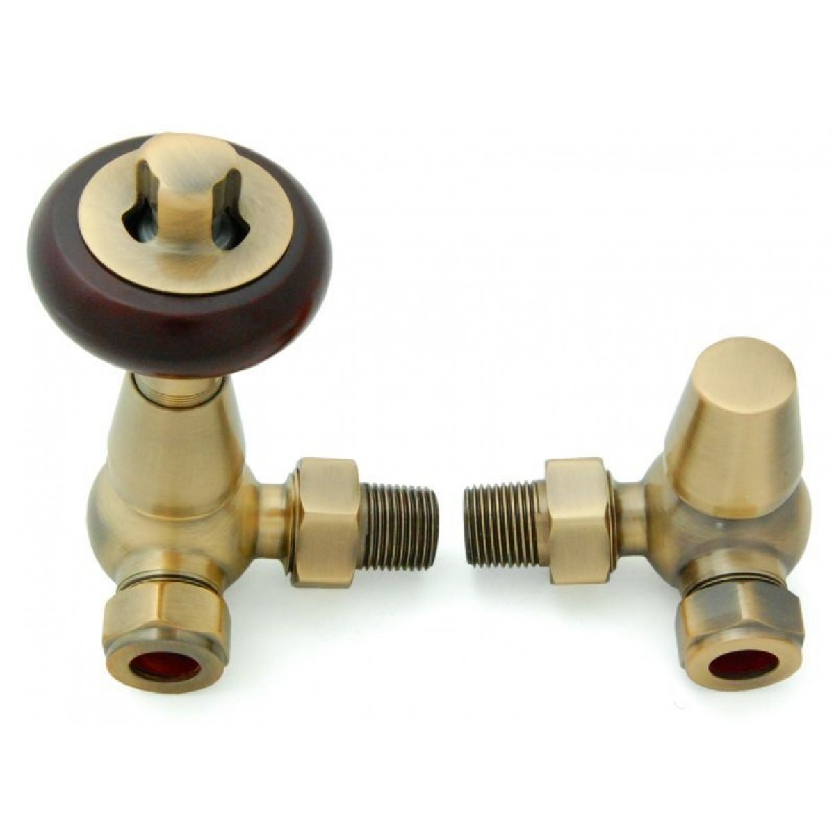 Belgravia Corner Manual Valve Set - Antique Brass
