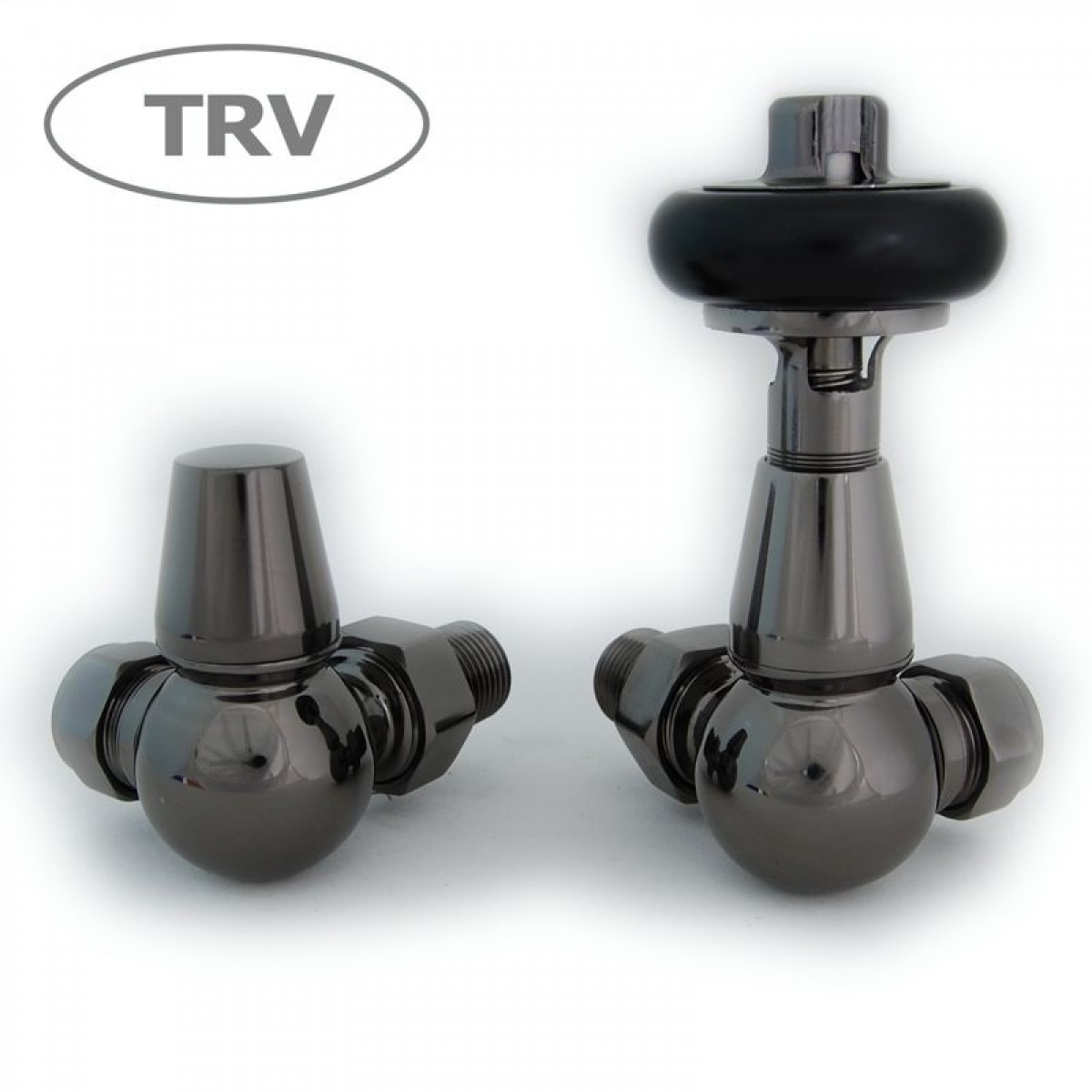 Belgravia Corner Thermostatic Valve Set - Black Nickel