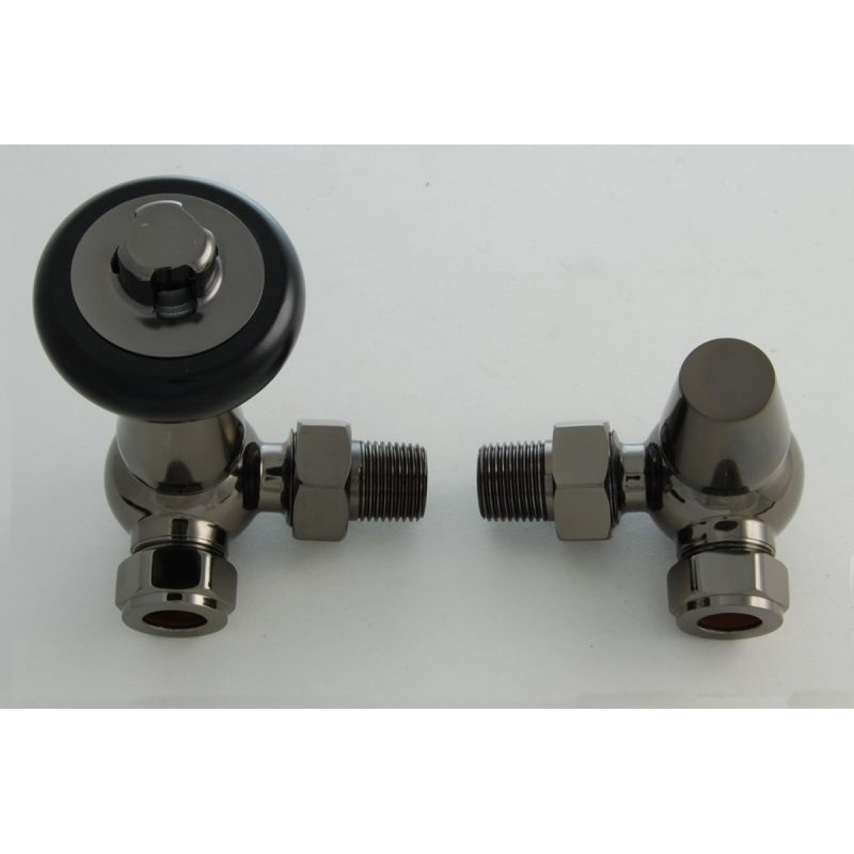 Belgravia Corner Thermostatic Valve Set - Black Nickel