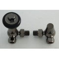 Belgravia Corner Thermostatic Valve Set - Black Nickel