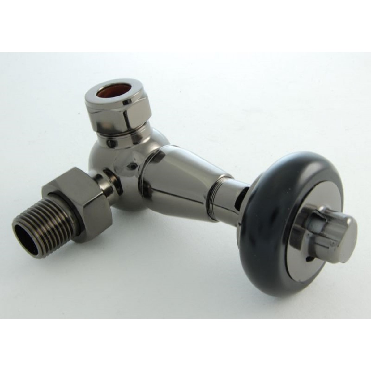 Belgravia Corner Thermostatic Valve Set - Black Nickel