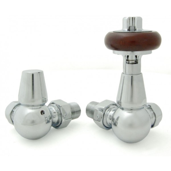 Belgravia Corner Thermostatic Valve Set - Chrome